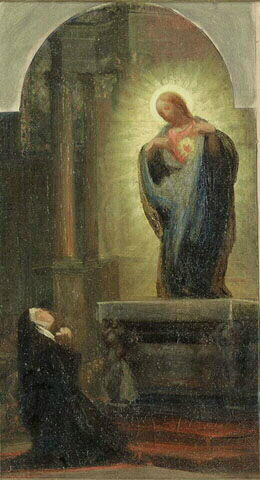 Vision de Marguerite-Marie, soeur de la Visitation