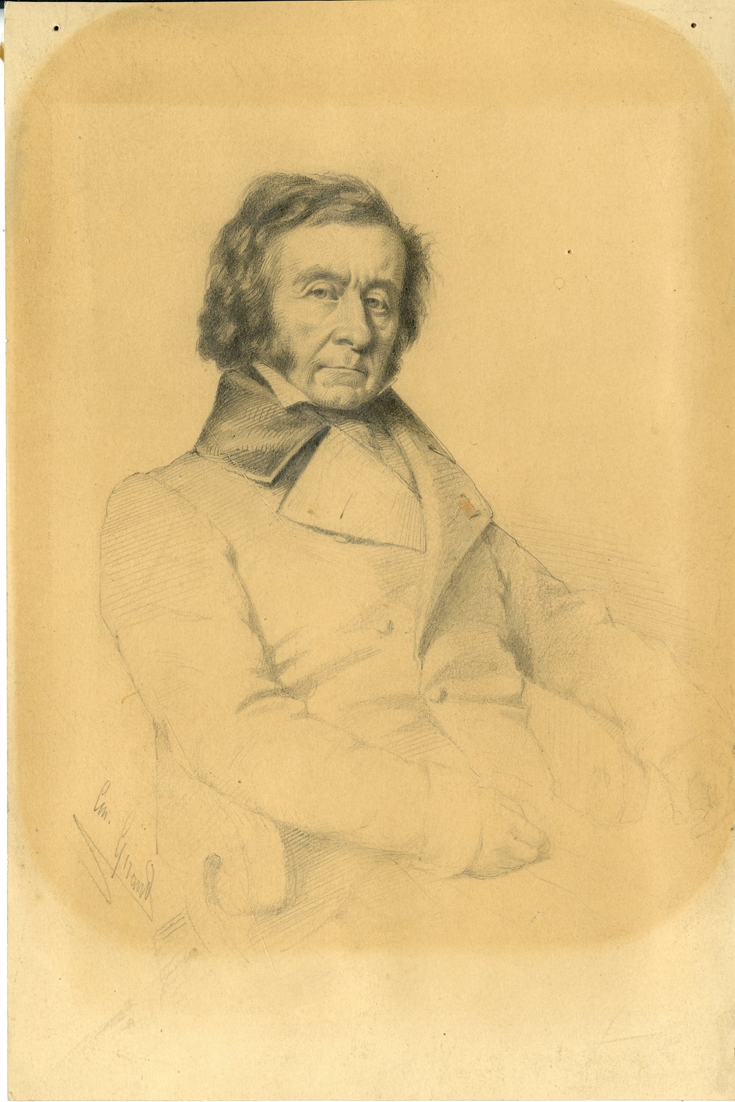 PORTRAIT DU DOCTEUR PIERRE CALEMARD-DE-LA-FAYETTE, DEPUTE DE HAUTE-LOIRE