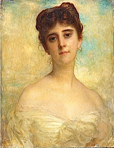 PORTRAIT DE LOUISE LEFUEL, MME HOCHON, FILLEULE D'HEBERT