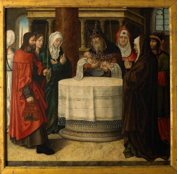 LA CIRCONCISION (TITRE MODERNE) ; LE NUNC DIMITIS (TITRE ANCIEN) #SAINT JEAN L'EVANGELISTE PRESENTE LE DONATEUR