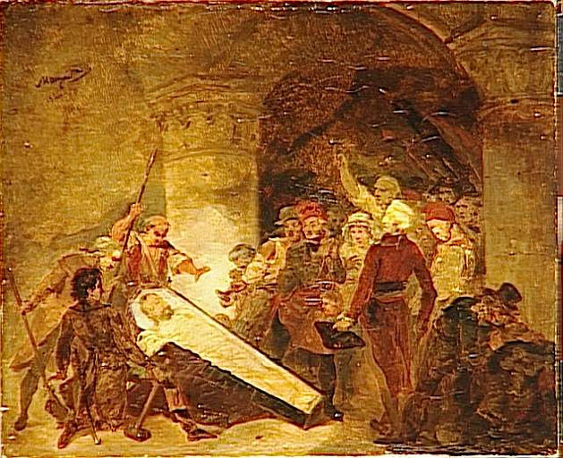 Le corps d'Henri IV exposé à Saint-Denis ; L'ouverture du cercueil d'Henri IV (autre titre)