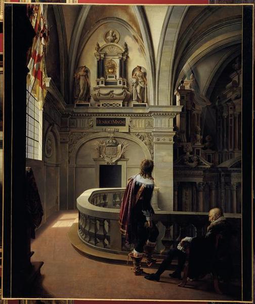 Sully montrant à son petit-fils le monument renfermant le coeur d'Henri IV