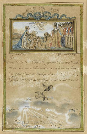 ALLEGORIE A LA GLOIRE DU COMTE D'ARTOIS