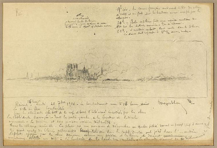 Le bombardement de la cathédrale de Reims