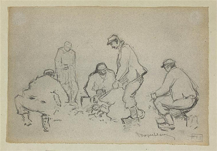 Soldat faisant la soupe