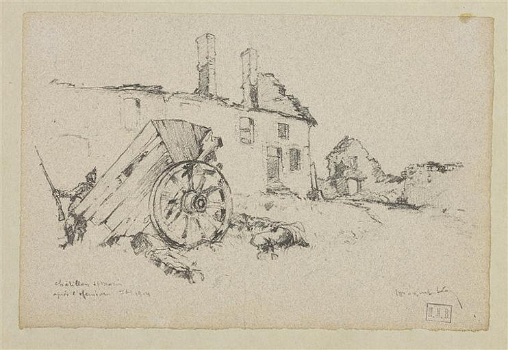 Chatillon-sur-Morin après l'offensive septembre 1914