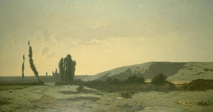 LE MATIN DANS LA LANDE, SOUVENIR DE MONTERFIL (ILLE-ET-VILAINE)