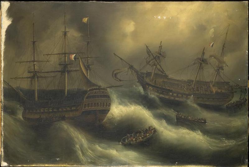 LE NAUFRAGE DU VAISSEAU LA REPUBLIQUE SUR LA ROCHE-MINGAN, 8 NIVOSE AN III DE LA REPUBLIQUE (28 DECEMBRE 1794)