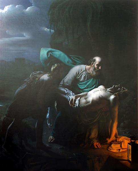 TOBIE ENSEVELISSANT LES MORTS ; TOBIE ENSEVELISSANT LES MORTS PENDANT LA CAPTIVITE DE BABYLONE ; TOBIE ENSEVELISSANT UN HEBREU AU CLAIR DE LUNE