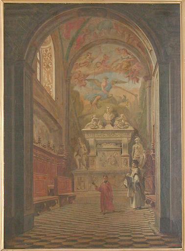 INTERIEUR D'EGLISE (TOMBEAU DE SANNAZAR A NAPLES)