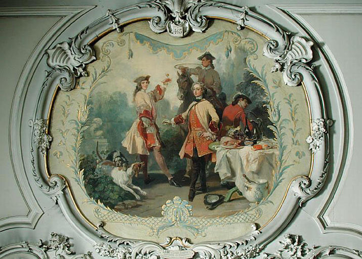 CHANTILLY AU XVIIIE SIECLE, DEJEUNER DE CHASSE