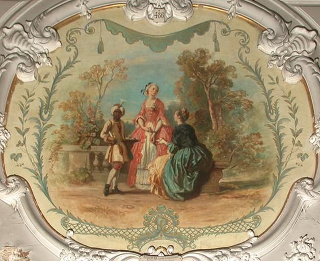 CHANTILLY AU XVIIIE SIECLE, GOUTER DANS LE PARC