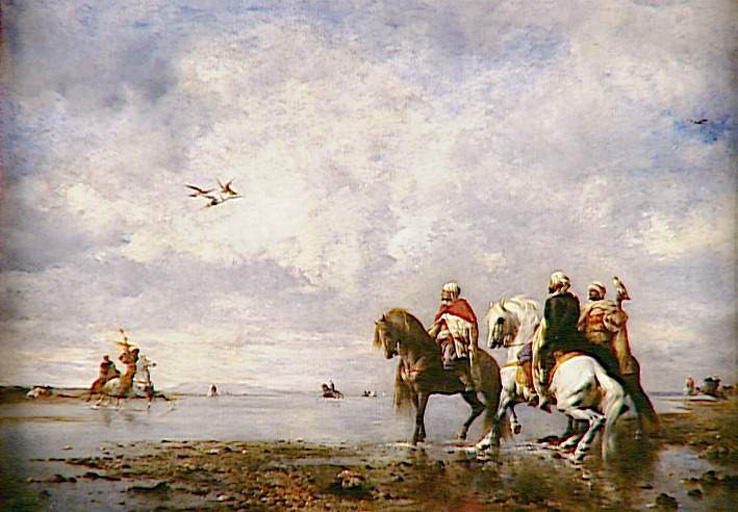 LA CHASSE AU HERON (ALGERIE)