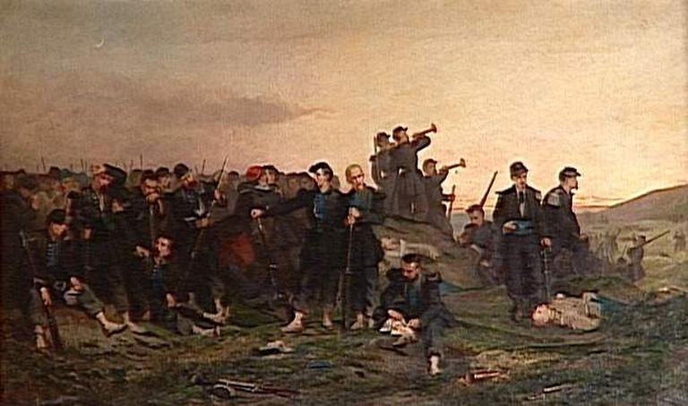 LE SOIR APRES LE COMBAT