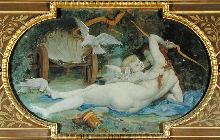 VENUS JOUANT AVEC L'AMOUR