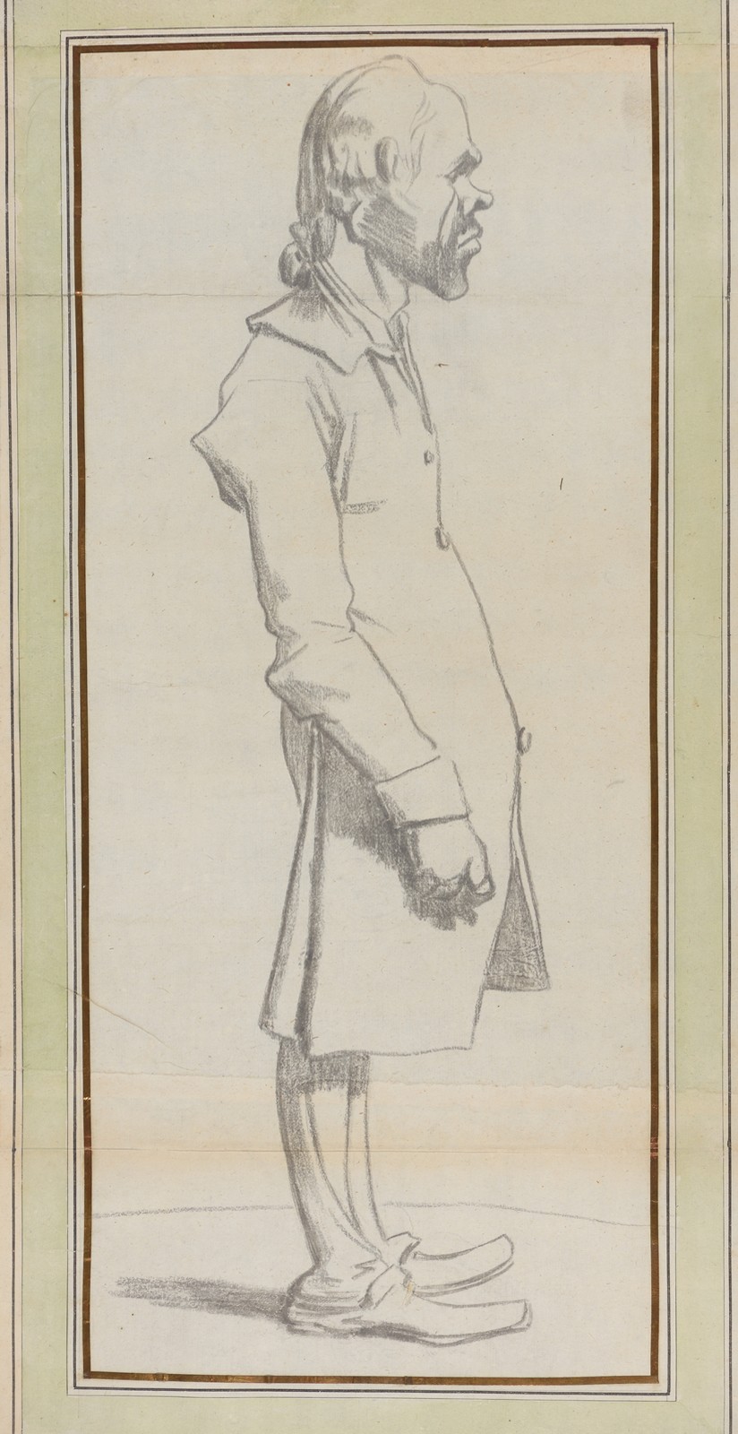 Caricature de gentilhomme en redingote