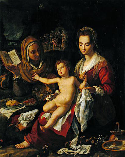 VIERGE A L'ENFANT AVEC SAINTE ELISABETH