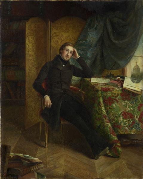 PORTRAIT DE MONSIEUR PAUL EMILE VILLENEUVE, PERE DE MME GRANCIER, A L'AGE DE 23 ANS