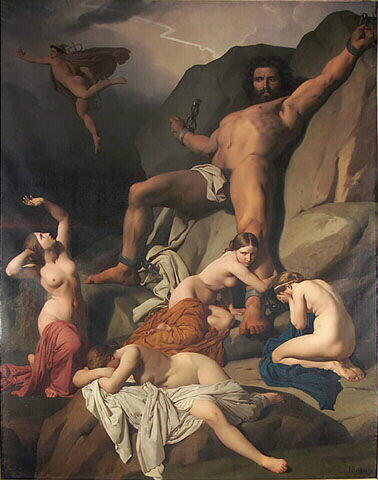 Prométhée enchaîné sur le rocher