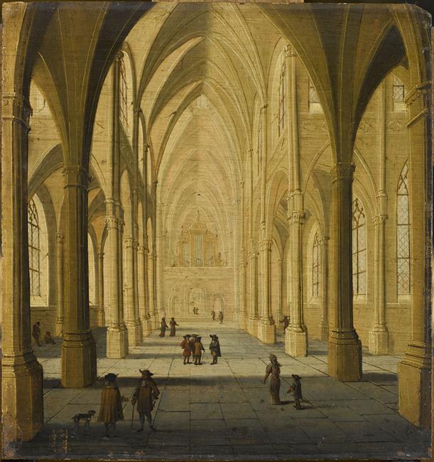 Intérieur d'église, vue depuis le choeur