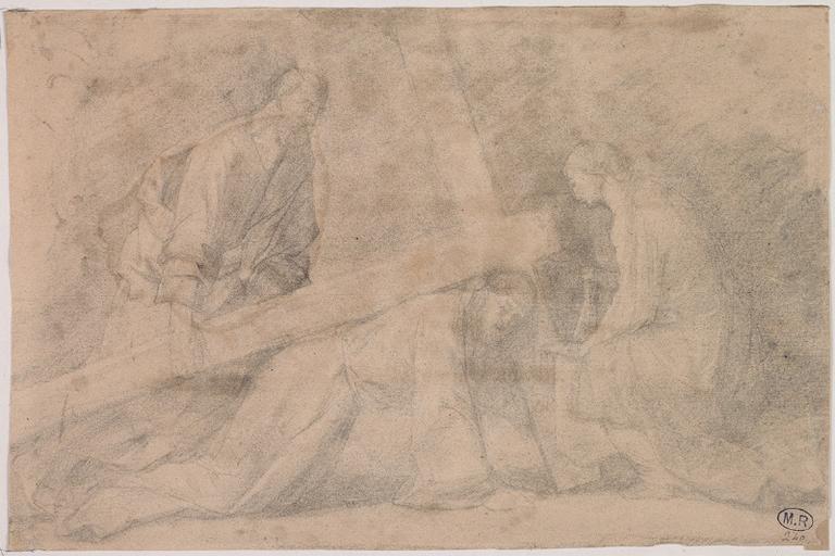 COPIE D'APRES JESUS PORTANT SA CROIX D'EUSTACHE LE SUEUR