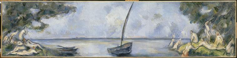 La barque et les baigneurs