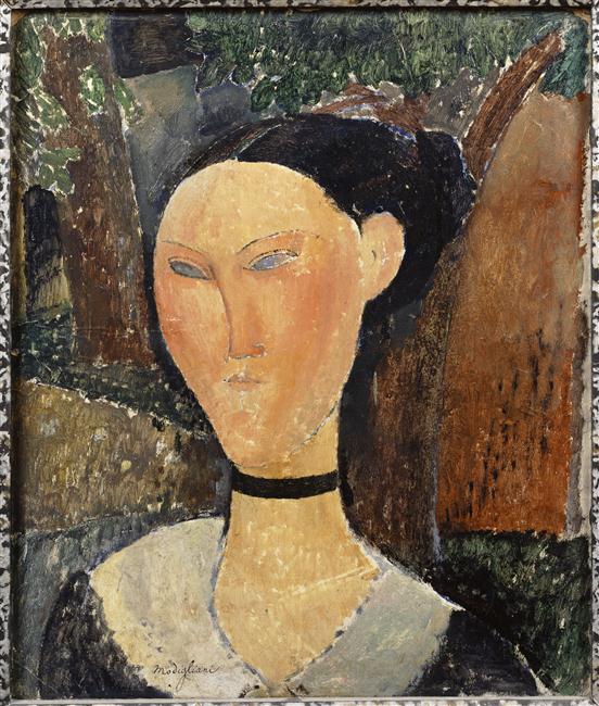 Femme au ruban de velours
