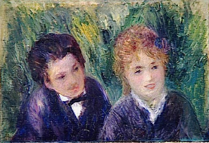 Portrait d'un jeune homme et d'une jeune fille
