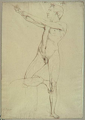 ACADEMIE D'HOMME A LA FACE ET AU VERSO