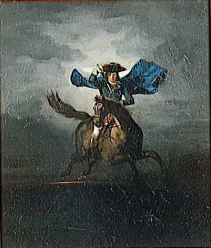 La dernière revue de Napoléon Ier, (le général Bonaparte chargeant)