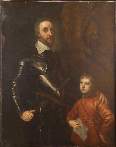 Portrait de Thomas Howard, Comte d'Arundel avec son petit fils