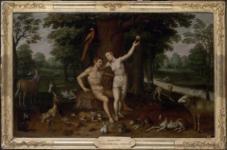 ADAM ET EVE DANS LE PARADIS TERRESTRE