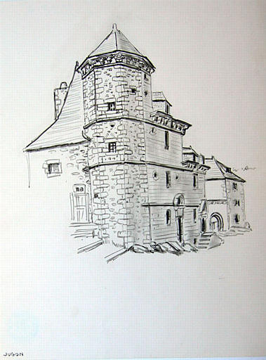 Jugon : grande maison du 17e [titre attribué]