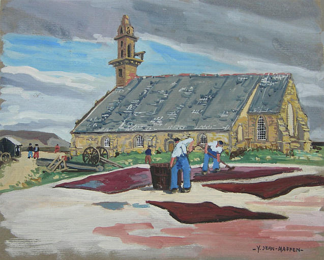 Camaret : la teinture des voiles [titre attribué]