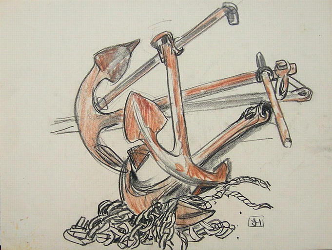 Ancres de marine (étude) [titre attribué]