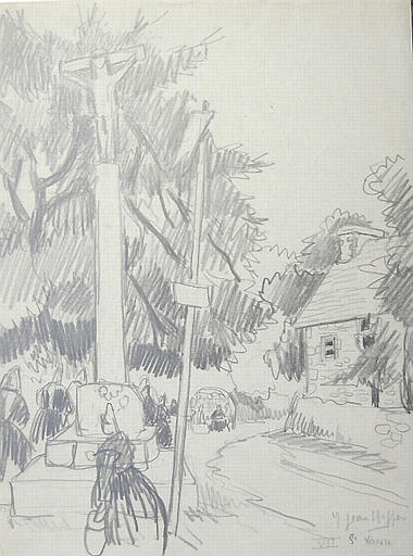 Pardon de la Troménie, St Yann (esquisse) [titre attribué]