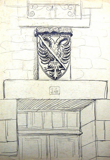 Blason de Duguesclin au 14 rue de la croix [titre attribué]
