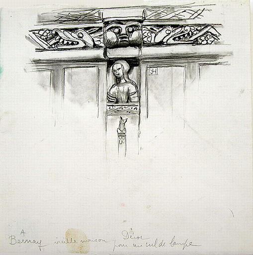 Bernay : Motif sculpté en bois [titre attribué]