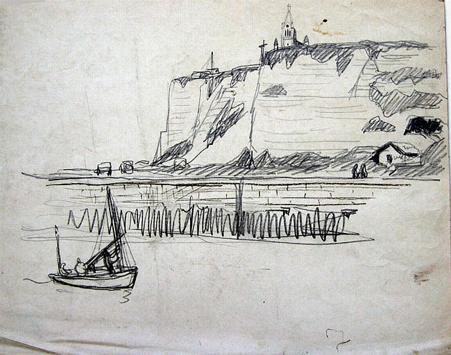 Les côtes de calcaire (esquisse) [titre attribué]