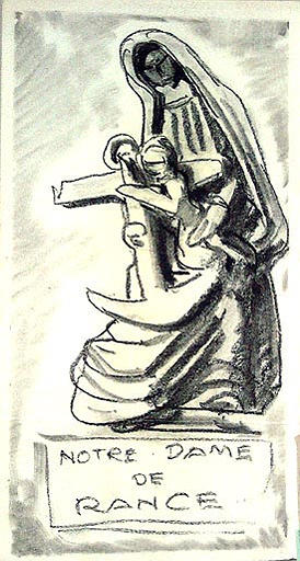 Notre Dame de Rance : projet à l'ancre de marine [titre attribué]