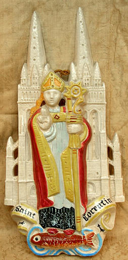 Saint Corentin (bas-relief) [titre attribué]
