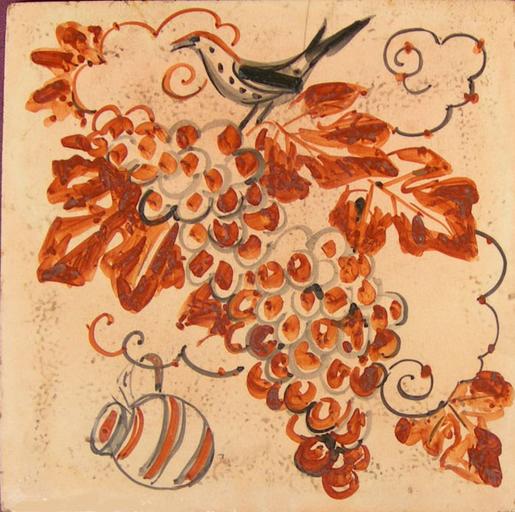 Carreau au raisin [titre attribué]