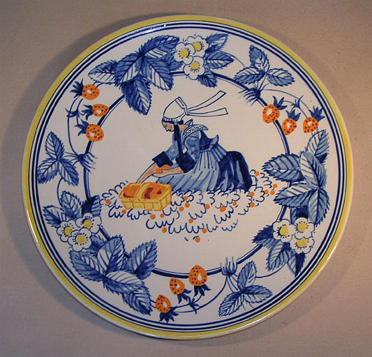 Cueillette des fraises à Plougastel [titre attribué]