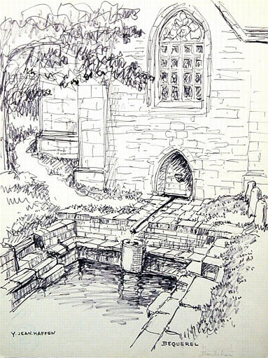 Bequerel : fontaine de la chapelle [titre attribué]