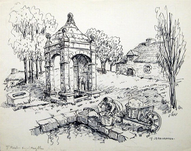 Noyal-Muzillac : Fontaine St Martin [titre attribué]