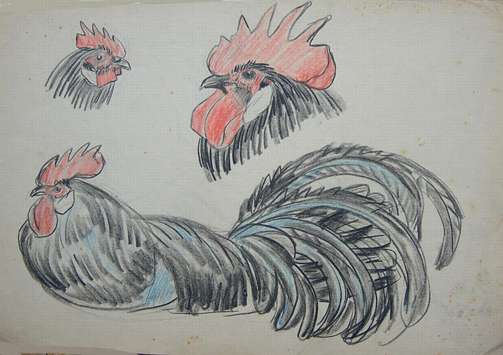 Le coq et la poule (étude) [titre attribué]