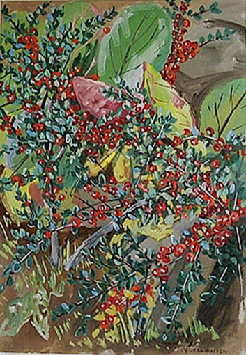 Cotoneaster (étude) [titre attribué]