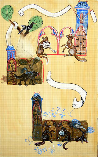 Renart et Isengrin (copies de miniatures) [titre attribué]