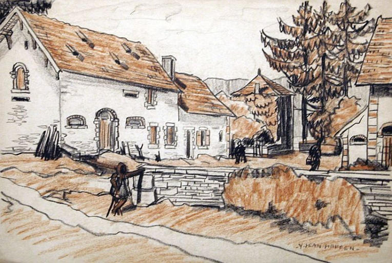 Château de Fontenille : la ferme de la propriété [titre attribué]