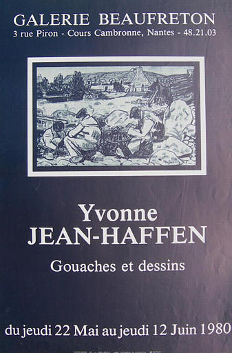 Nantes : galerie Beaufreton (exposition Yvonne Jean-Haffen)